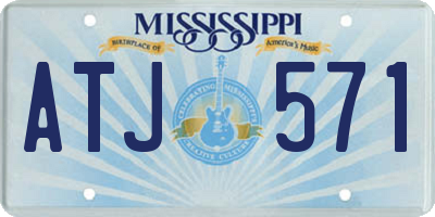 MS license plate ATJ571