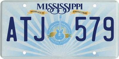 MS license plate ATJ579