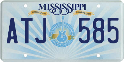 MS license plate ATJ585