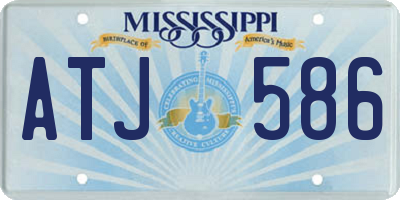 MS license plate ATJ586