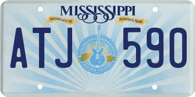 MS license plate ATJ590