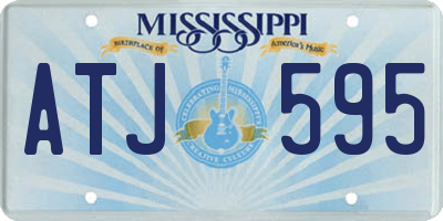 MS license plate ATJ595