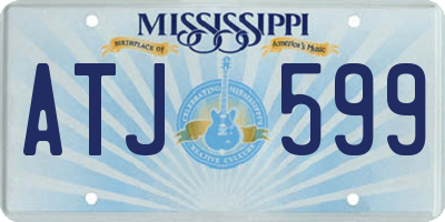 MS license plate ATJ599