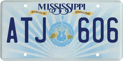 MS license plate ATJ606
