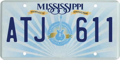 MS license plate ATJ611