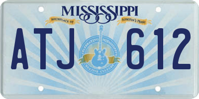 MS license plate ATJ612