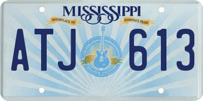 MS license plate ATJ613