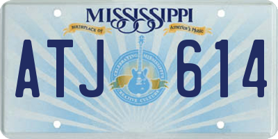 MS license plate ATJ614