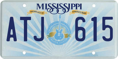 MS license plate ATJ615