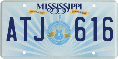 MS license plate ATJ616