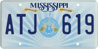 MS license plate ATJ619