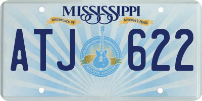 MS license plate ATJ622