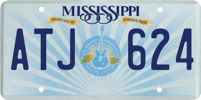 MS license plate ATJ624