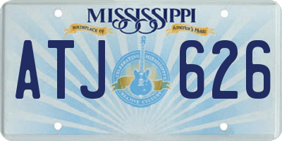 MS license plate ATJ626