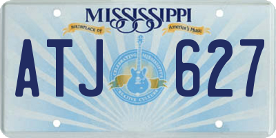 MS license plate ATJ627