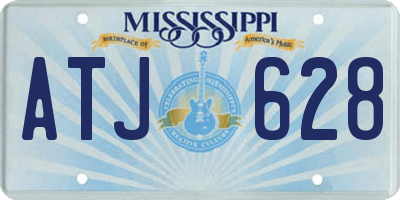 MS license plate ATJ628