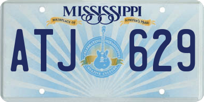 MS license plate ATJ629