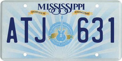 MS license plate ATJ631