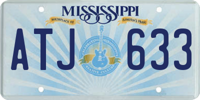 MS license plate ATJ633