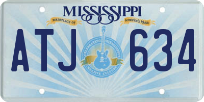 MS license plate ATJ634
