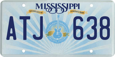 MS license plate ATJ638