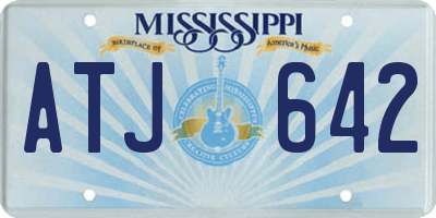 MS license plate ATJ642