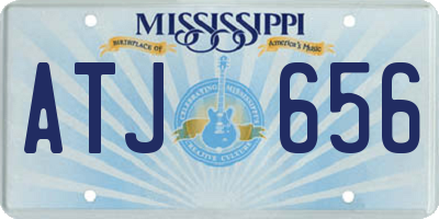 MS license plate ATJ656