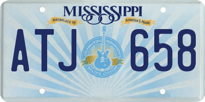 MS license plate ATJ658
