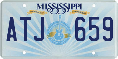 MS license plate ATJ659