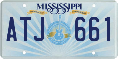 MS license plate ATJ661