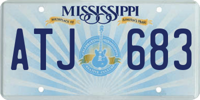 MS license plate ATJ683