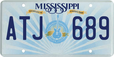 MS license plate ATJ689