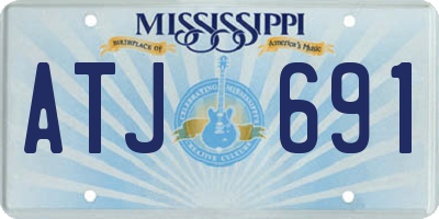 MS license plate ATJ691