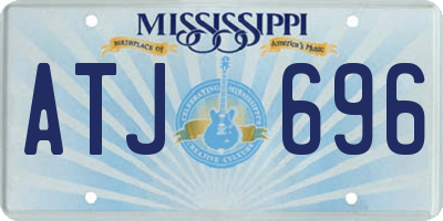MS license plate ATJ696