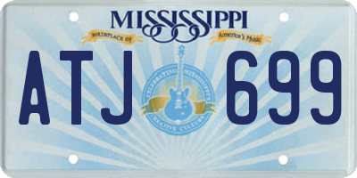 MS license plate ATJ699