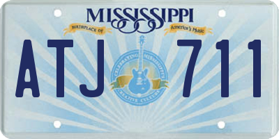 MS license plate ATJ711