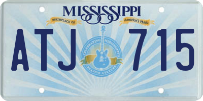 MS license plate ATJ715