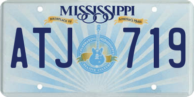 MS license plate ATJ719