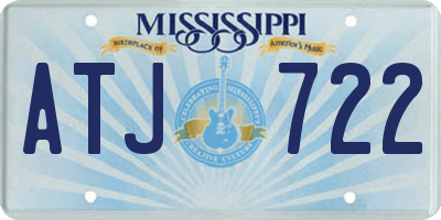MS license plate ATJ722