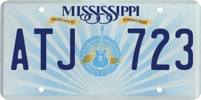 MS license plate ATJ723