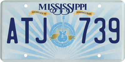 MS license plate ATJ739
