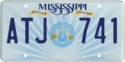 MS license plate ATJ741