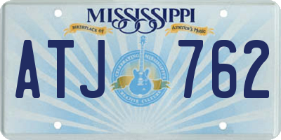 MS license plate ATJ762