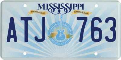 MS license plate ATJ763