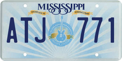 MS license plate ATJ771