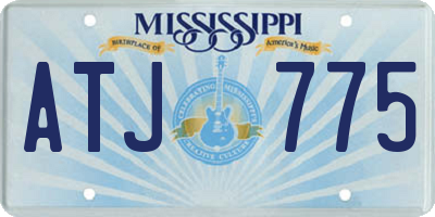 MS license plate ATJ775