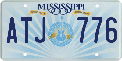 MS license plate ATJ776