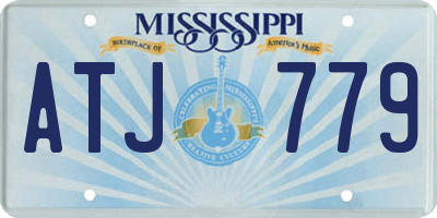 MS license plate ATJ779