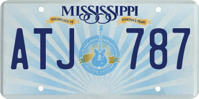 MS license plate ATJ787