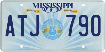 MS license plate ATJ790